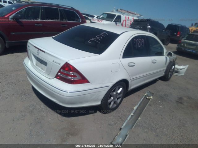 WDBRF92H87F902270 - 2007 MERCEDES-BENZ C 280 4MATIC White photo 4