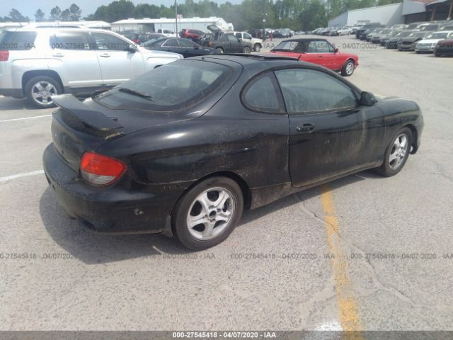 KMHJG35F51U220688 - 2001 HYUNDAI TIBURON  Black photo 4