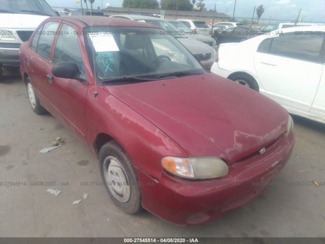 KMHVF24N6WU445118 - 1998 HYUNDAI ACCENT GL Red photo 1