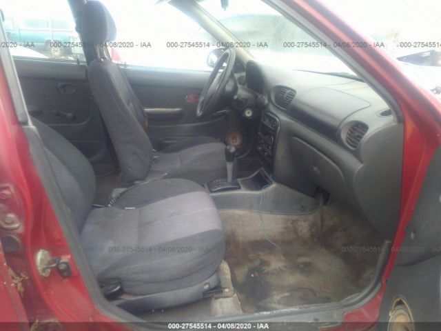 KMHVF24N6WU445118 - 1998 HYUNDAI ACCENT GL Red photo 5