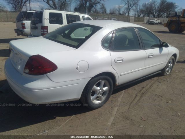 1FAFP55U31G218303 - 2001 FORD TAURUS SES White photo 4