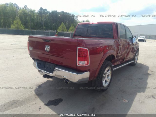 1C6RR6PM0FS750737 - 2015 RAM 1500 LONGHORN Red photo 4