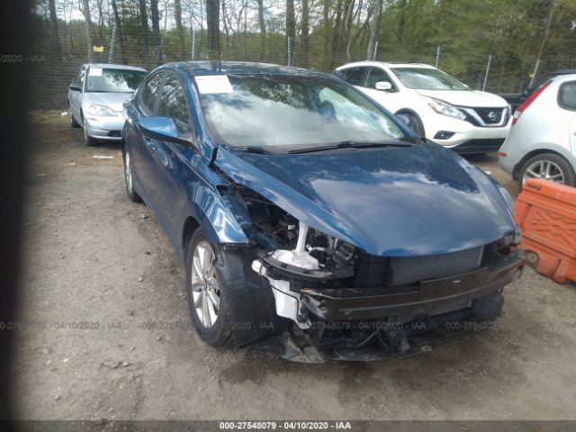 KMHDH4AE8GU570239 - 2016 HYUNDAI ELANTRA SE/SPORT/LIMITED Blue photo 6