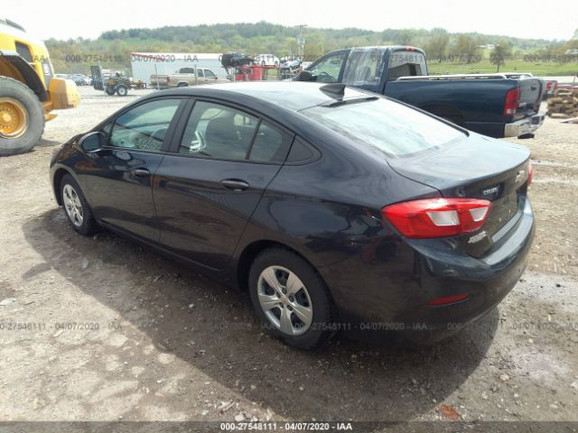 1G1BA5SM9G7230357 - 2016 CHEVROLET CRUZE L Dark Blue photo 3