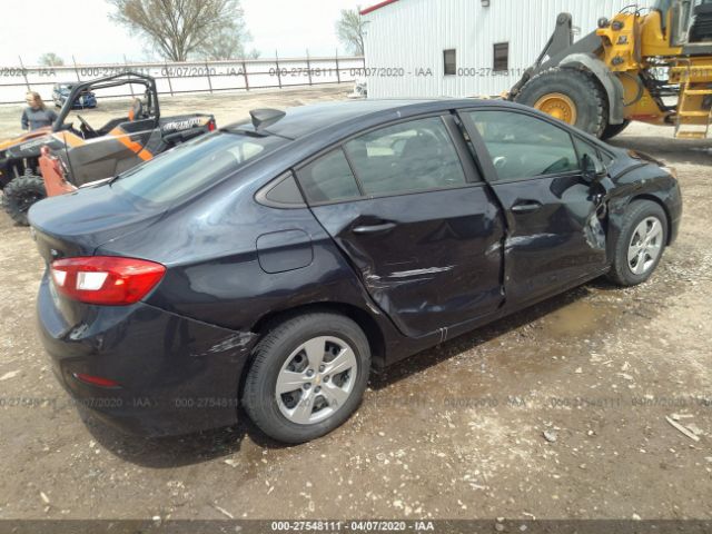 1G1BA5SM9G7230357 - 2016 CHEVROLET CRUZE L Dark Blue photo 4