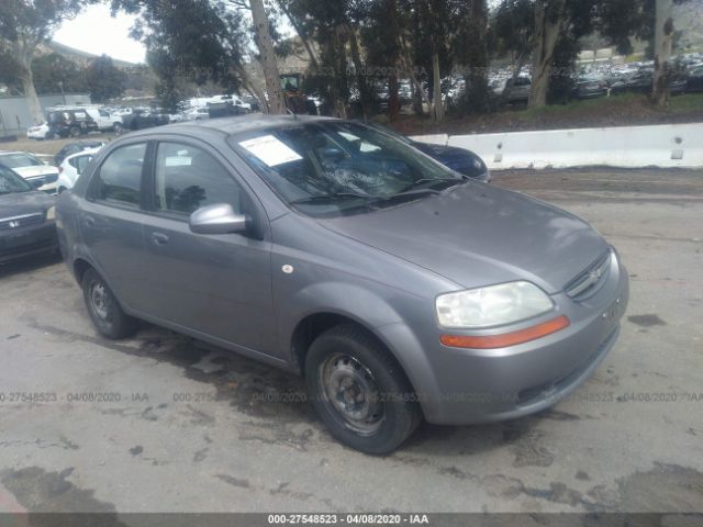 KL1TD56676B573914 - 2006 CHEVROLET AVEO LS Gray photo 1