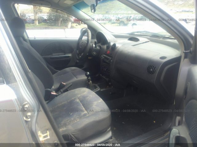 KL1TD56676B573914 - 2006 CHEVROLET AVEO LS Gray photo 5