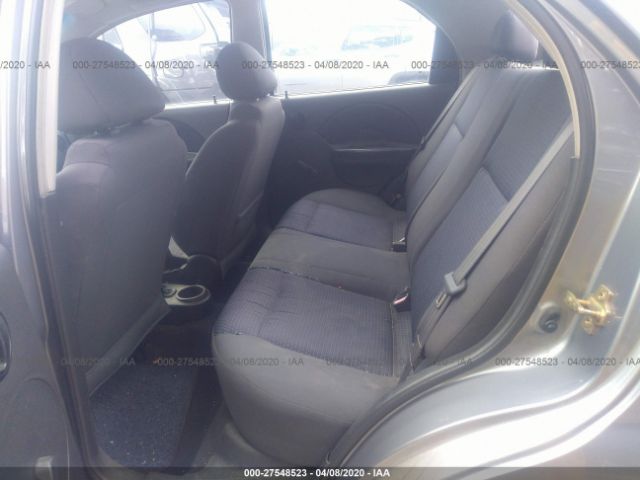 KL1TD56676B573914 - 2006 CHEVROLET AVEO LS Gray photo 8