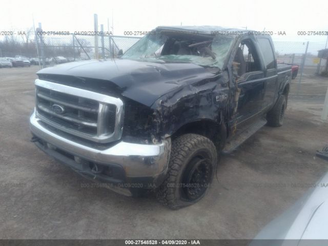 1FTSW31F81ED75957 - 2001 FORD F350 SRW SUPER DUTY Blue photo 2