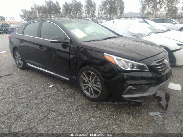 5NPE34AB5HH513635 - 2017 HYUNDAI SONATA SPORT/LIMITED Black photo 1