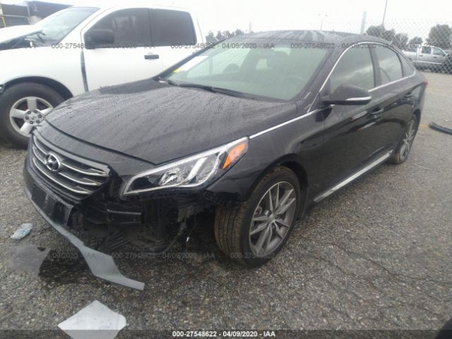 5NPE34AB5HH513635 - 2017 HYUNDAI SONATA SPORT/LIMITED Black photo 2