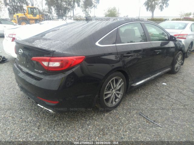 5NPE34AB5HH513635 - 2017 HYUNDAI SONATA SPORT/LIMITED Black photo 4