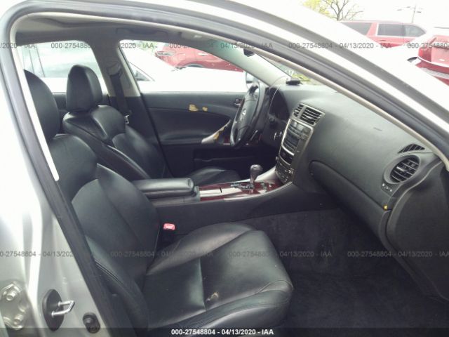 JTHBK262965005411 - 2006 LEXUS IS 250 Silver photo 5