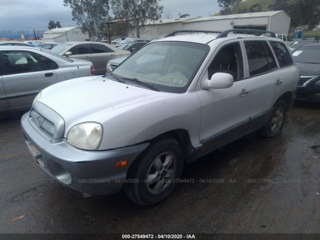 KM8SC13E65U995943 - 2005 HYUNDAI SANTA FE GLS/LX White photo 2