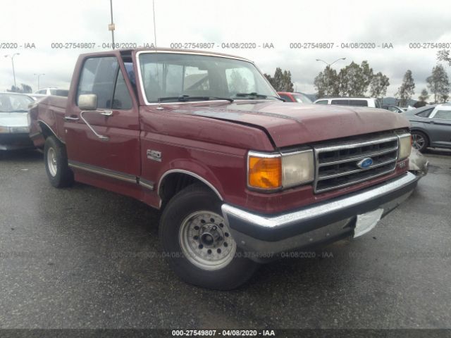 1FTDF15N9MLA64746 - 1991 FORD F150  Red photo 1