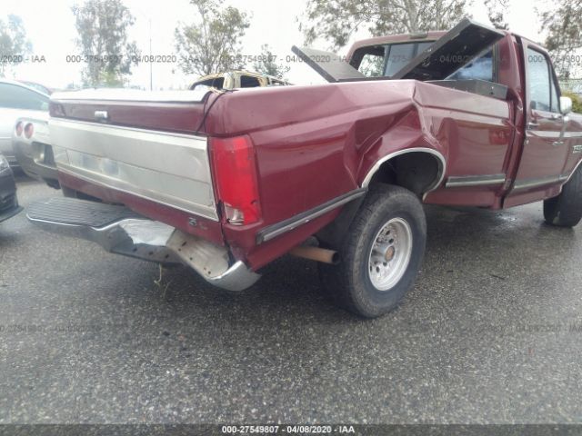 1FTDF15N9MLA64746 - 1991 FORD F150  Red photo 6