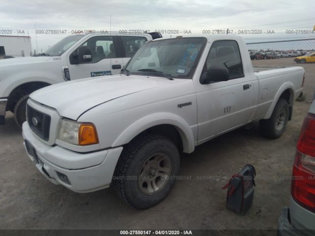 1FTYR10UX4PB54696 - 2004 FORD RANGER  White photo 2