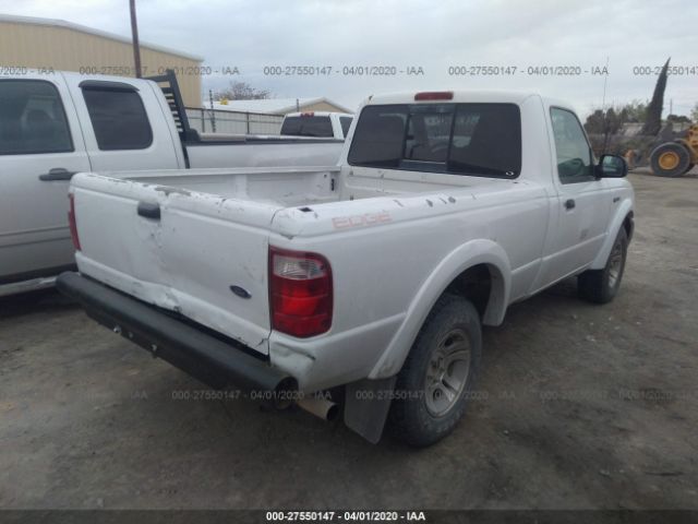 1FTYR10UX4PB54696 - 2004 FORD RANGER  White photo 4