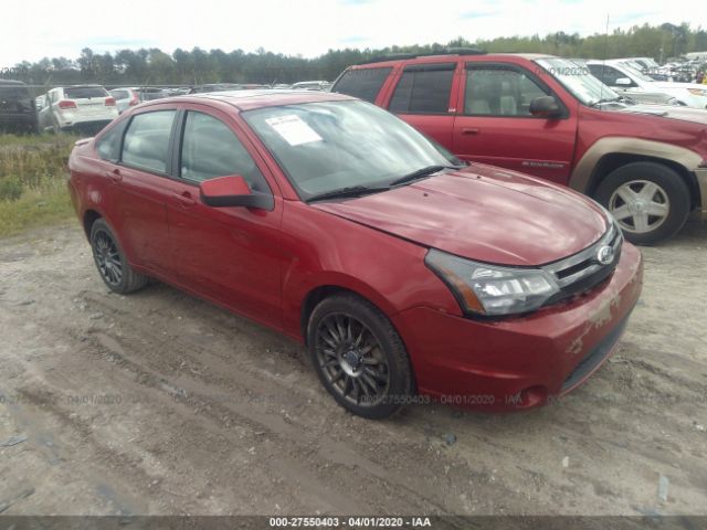 1FAHP3GN1BW153509 - 2011 FORD FOCUS SES Red photo 1