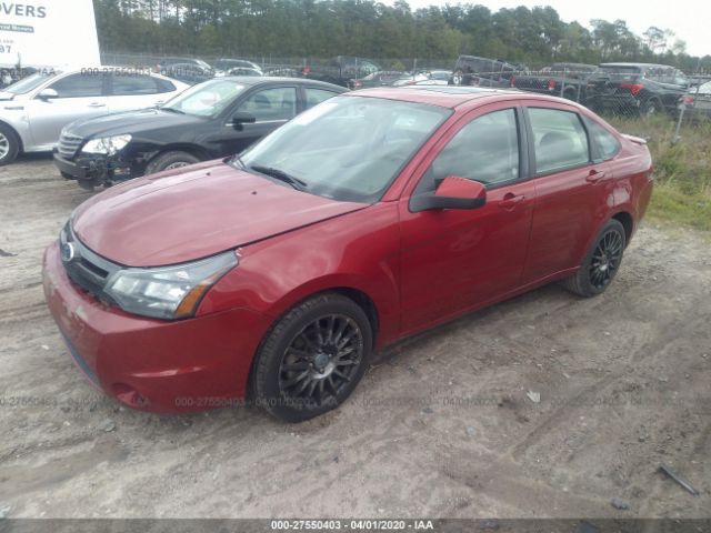 1FAHP3GN1BW153509 - 2011 FORD FOCUS SES Red photo 2