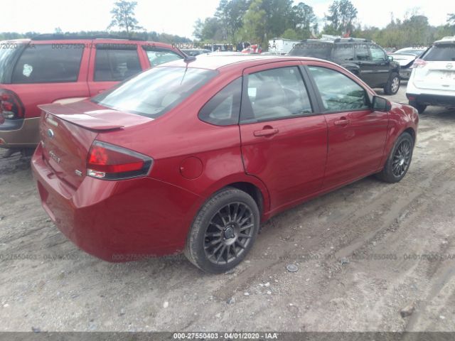 1FAHP3GN1BW153509 - 2011 FORD FOCUS SES Red photo 4