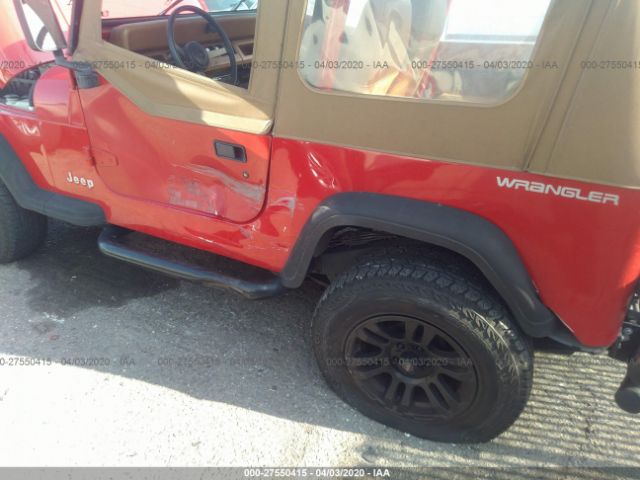 1J4FY19P9RP474391 - 1994 JEEP WRANGLER / YJ S Red photo 6