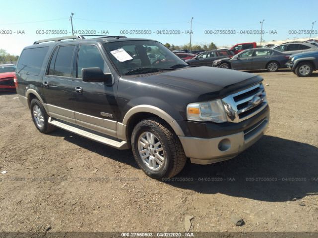 1FMFK17507LA26713 - 2007 FORD EXPEDITION EL EDDIE BAUER Gray photo 1