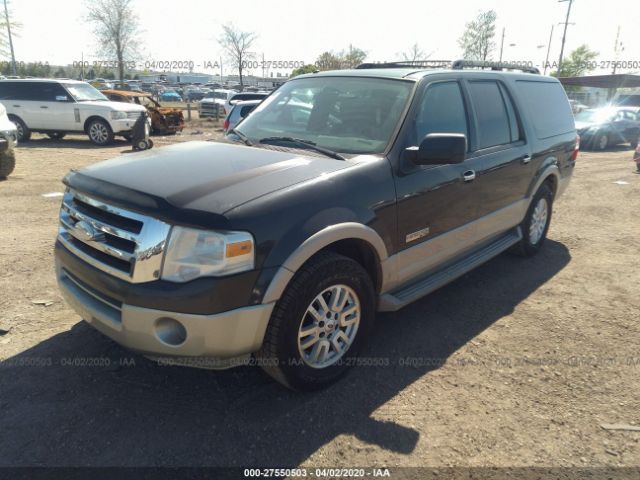 1FMFK17507LA26713 - 2007 FORD EXPEDITION EL EDDIE BAUER Gray photo 2