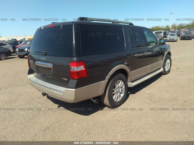 1FMFK17507LA26713 - 2007 FORD EXPEDITION EL EDDIE BAUER Gray photo 4