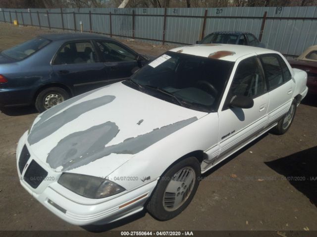 1G2NE55M7SM528554 - 1995 PONTIAC GRAND AM SE White photo 2