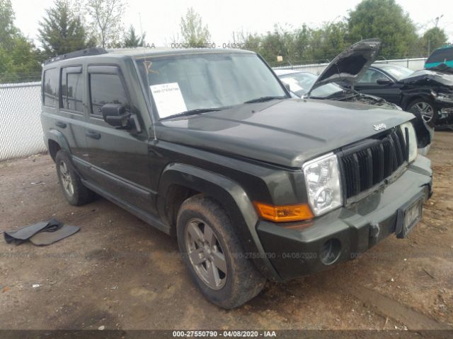 1J8HG48K76C318628 - 2006 JEEP COMMANDER  Green photo 1