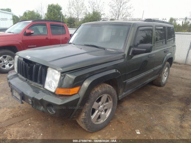 1J8HG48K76C318628 - 2006 JEEP COMMANDER  Green photo 2