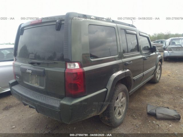 1J8HG48K76C318628 - 2006 JEEP COMMANDER  Green photo 4