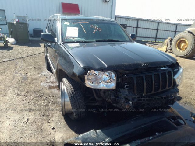 1J8HR78357C620182 - 2007 JEEP GRAND CHEROKEE SRT-8 Black photo 1