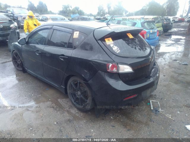 JM1BL1H68A1202935 - 2010 MAZDA 3 S Black photo 3