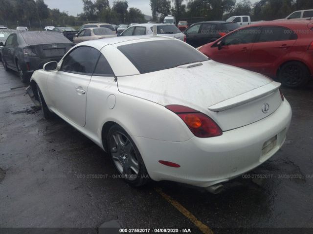 JTHFN48YX20011473 - 2002 LEXUS SC 430 White photo 3