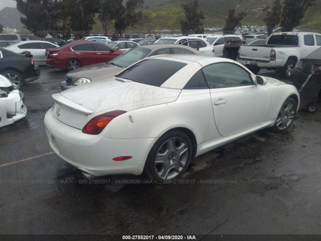 JTHFN48YX20011473 - 2002 LEXUS SC 430 White photo 4