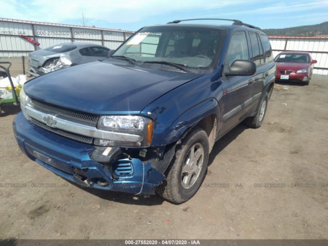 1GNDT13S552203724 - 2005 CHEVROLET TRAILBLAZER LS/LT Blue photo 2