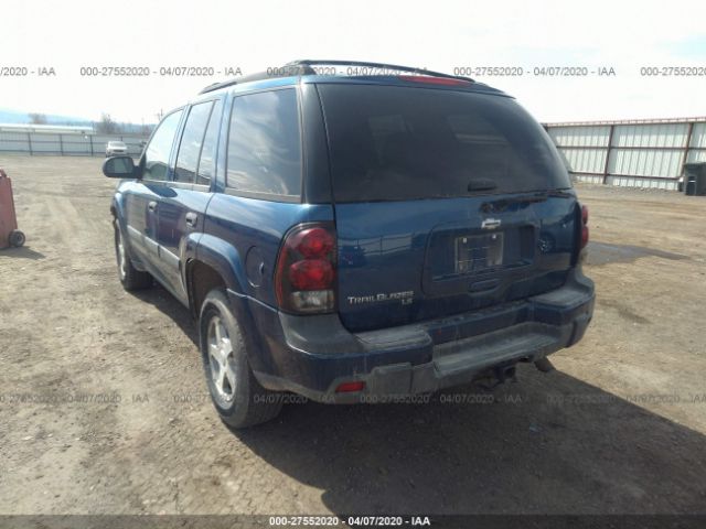 1GNDT13S552203724 - 2005 CHEVROLET TRAILBLAZER LS/LT Blue photo 3