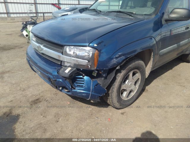 1GNDT13S552203724 - 2005 CHEVROLET TRAILBLAZER LS/LT Blue photo 6