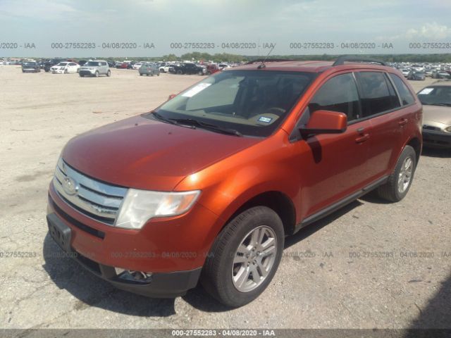 2FMDK38C17BA70400 - 2007 FORD EDGE SEL Orange photo 2