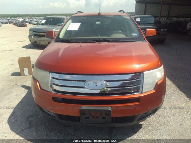 2FMDK38C17BA70400 - 2007 FORD EDGE SEL Orange photo 6