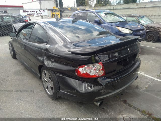 6G2VX12U75L357700 - 2005 PONTIAC GTO  Black photo 3