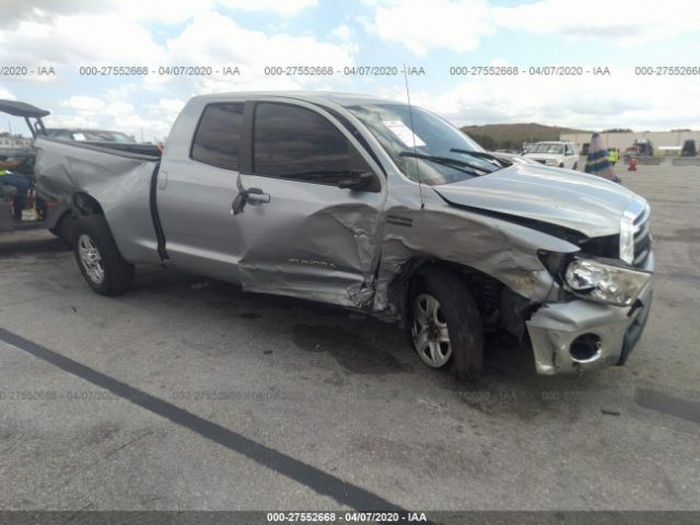 5TFRY5F19BX101173 - 2011 TOYOTA TUNDRA DOUBLE CAB SR5 Gray photo 1