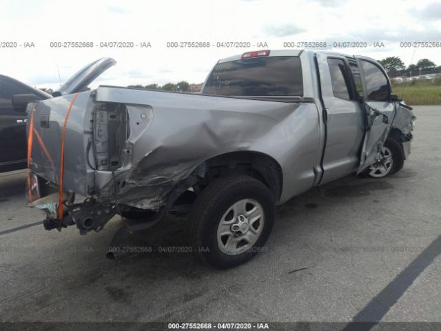 5TFRY5F19BX101173 - 2011 TOYOTA TUNDRA DOUBLE CAB SR5 Gray photo 4