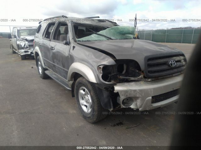 5TDZT34A73S203049 - 2003 TOYOTA SEQUOIA SR5 Gray photo 1