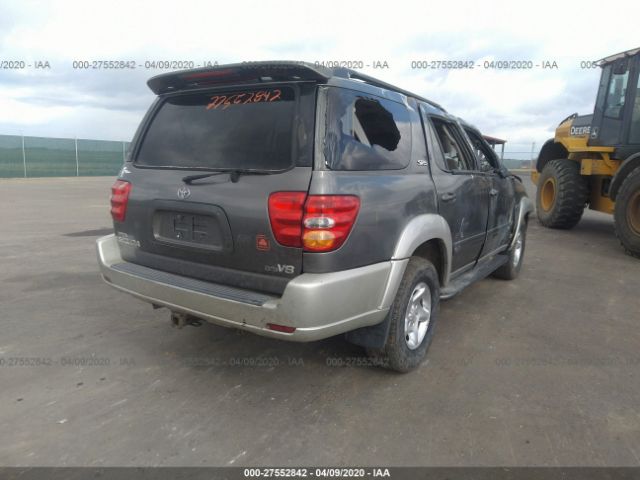 5TDZT34A73S203049 - 2003 TOYOTA SEQUOIA SR5 Gray photo 4