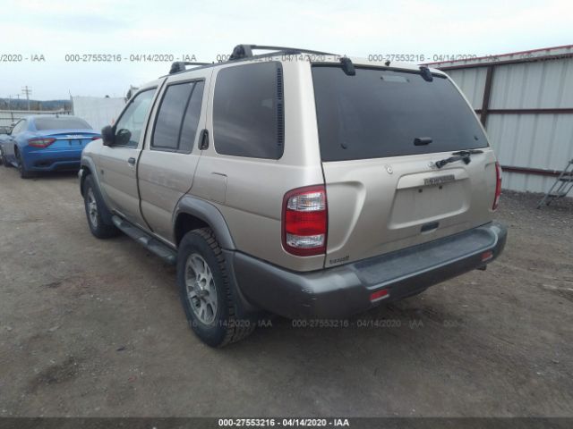 JN8AR07S1XW386439 - 1999 NISSAN PATHFINDER LE/SE/XE Gold photo 3