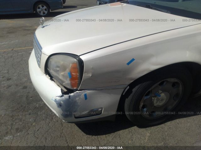 1G6KD54Y3YU338767 - 2000 CADILLAC DEVILLE  White photo 6