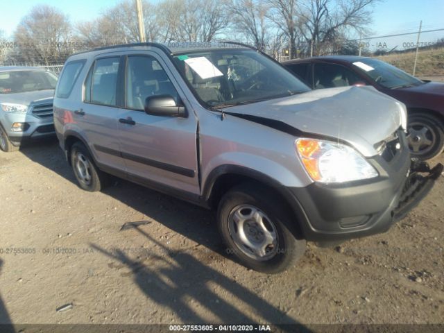 JHLRD78422C057798 - 2002 HONDA CR-V LX Silver photo 1